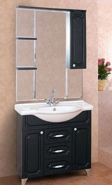 Зеркало-шкаф Misty Александра 74x101 П-Але04075-052СвП правое с подсветкой фото 4