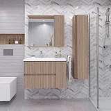 Зеркало-шкаф Grossman Юнит 80x70 Кадена вуд фото 2