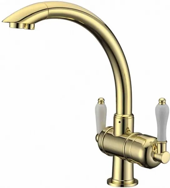 Смеситель ZorG Sanitary ZR 327 YF BR LIGHT для кухонной мойки фото 1