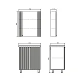 Зеркало-шкаф Comforty Лима 70x80 00-00004891CF фото 2