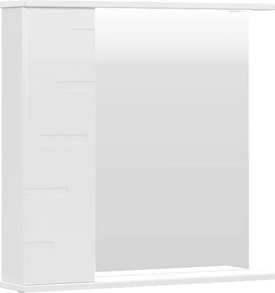 Зеркало Volna Lake 70x70 zsLAKE70.L-01 левое с полочкой и подсветкой фото 1