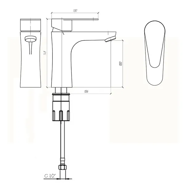Смеситель для раковины PAINI Verona 99PW205 фото 4
