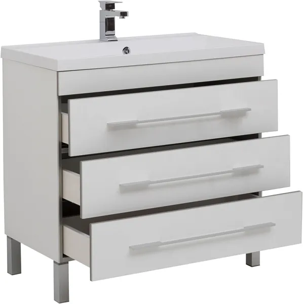 Мебель для ванной Aquanet Верона 90 белая фото 3