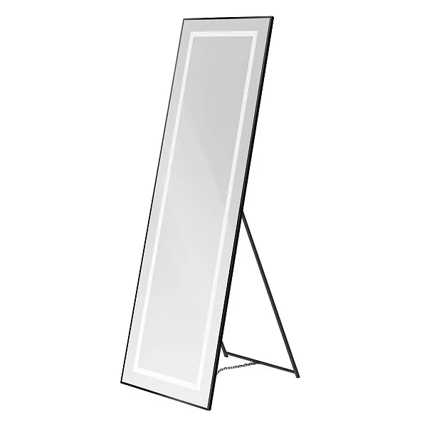 Зеркало BelBagno Kraft 55x169,5 SPC-KRAFT-555-1700-TCH-PIA-NERO с подсветкой фото 2