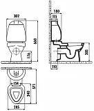 Бачок для унитаза Creavit Cocuk CK400-00CB00E-0000 фото 2