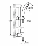 Душевой гарнитур Grohe Tempesta 27926001 фото 2
