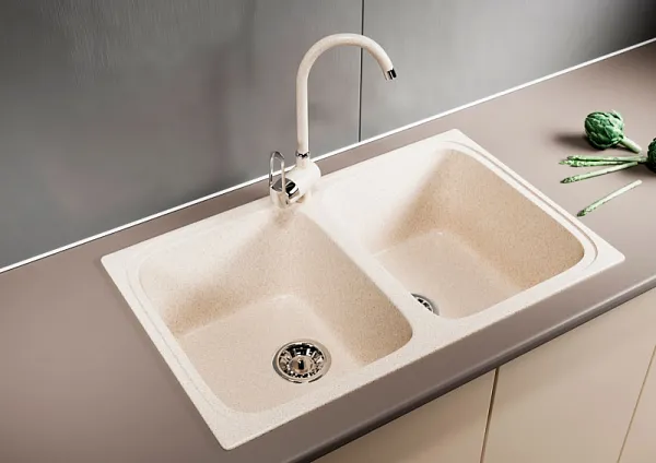 Кухонная мойка Mixline ML-GM23-328 Бежевая 525190 фото 4