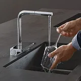 Смеситель Hansgrohe Aquno Select M81 73836000 для кухонной мойки фото 3