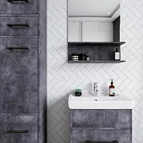 Зеркало Бриклаер Чили 55x90 4627125415159 с полочкой и подсветкой фото 2