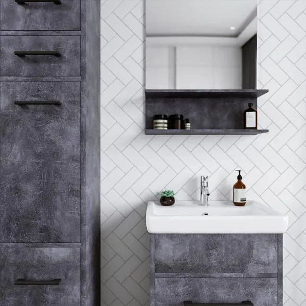 Зеркало Бриклаер Чили 55x90 4627125415159 с полочкой и подсветкой фото 2