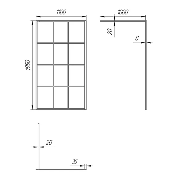 Душевая перегородка PAINI PAINI-WalkIN110G фото 8