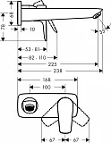 Смеситель Hansgrohe Talis E 71734140 для раковины фото 2