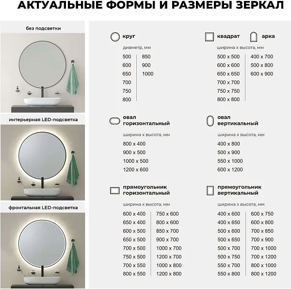 Зеркало Wellsee 7 Rays' Spectrum 60x60 см 172200290 фото 6