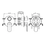 Встраиваемый смеситель PAINI Nove 09YO6911 фото 11