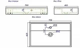 Мебельная раковина Aqwella Conform 70 Ku.07.04D фото 3