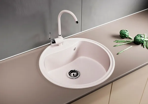 Кухонная мойка Mixline ML-GM09-311 Светло-розовая 533499 фото 4