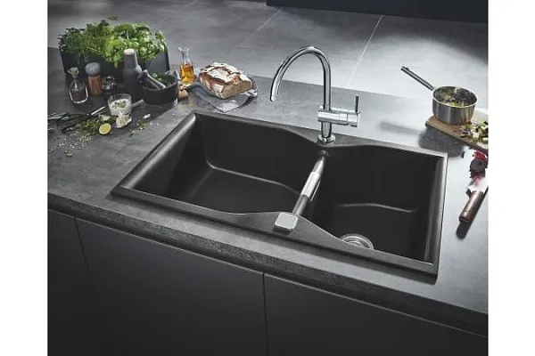 Кухонная мойка Grohe K700 90 Черный гранит 31658AP0 фото 3