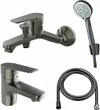 Комплект смесителей Orange Loop M26-311gr 3 в 1 фото 1