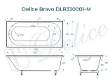 Ванна из искусственного камня Delice Bravo DLR330001-M фото 1