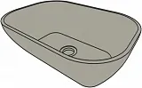 Раковина Acquabella On-Top Rectangle 58 см LAVABO_ON-TOP_RECTANGLE_SLATE_NEGRO фото 4