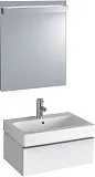 Тумба с раковиной Geberit iCon 60 подвесная с 1-м ящиком белый глянец фото 2
