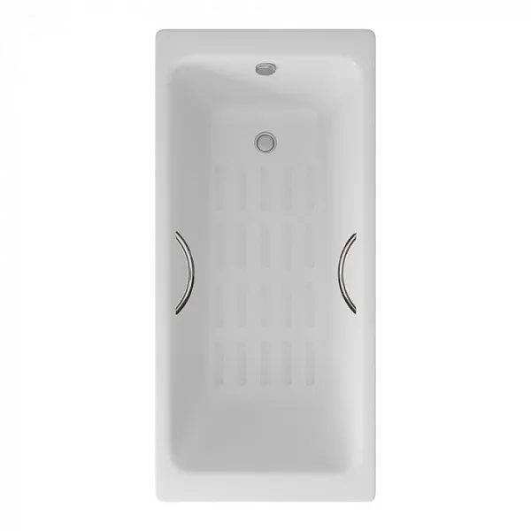 Ванна чугунная Delice Parallel 170x70 DLR220505R-AS с ручками и антискользящим покрытием фото 2