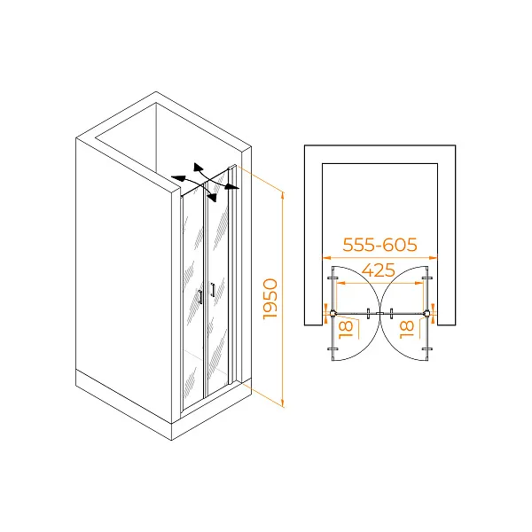 Душевая дверь RGW Passage 060810406-16 фото 4