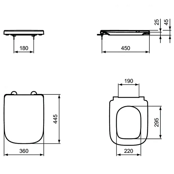 Крышка-сиденье Ideal Standard I.Life A T453101 с микролифтом фото 4