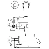 Встраиваемый смеситель PAINI Viva Style P4YO208 фото 4