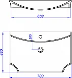 Мебельная раковина Aqwella La Donna 70 pu0480107001100003 фото 3