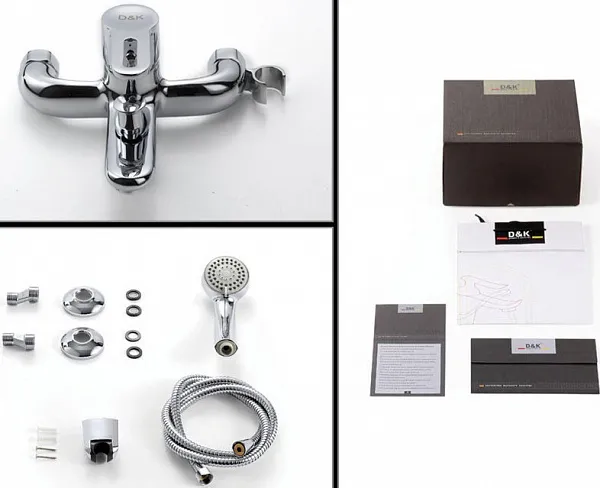 Смеситель D&K Rhein Paulinus DA1353201 для ванны с душем фото 3