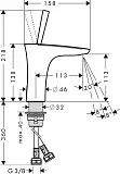 Комплект смесителей Hansgrohe PuraVida 15472400/15070400 2 в 1 фото 6