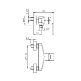 Смеситель для душа PAINI Le Mans 90CR5112SKM фото 3