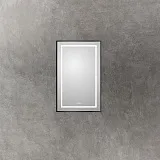 Зеркало BelBagno Kraft 50x80 SPC-KRAFT-500-800-LED-TCH-WARM-NERO с подсветкой фото 2