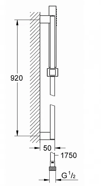 Душевой гарнитур Grohe Euphoria Cube 27890000 фото 4