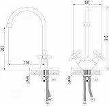 Смеситель Lemark Standard LM2105C для кухонной мойки фото 2