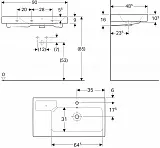 Раковина Geberit iCon 90 см 124195000 фото 9