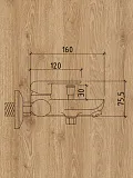 Смеситель для ванны с душем Watersense Mia W00333 фото 3