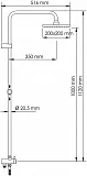 Душевая стойка WasserKRAFT A041 фото 4