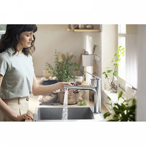 Смеситель Hansgrohe Zesis M35 74801000 для кухонной мойки фото 4
