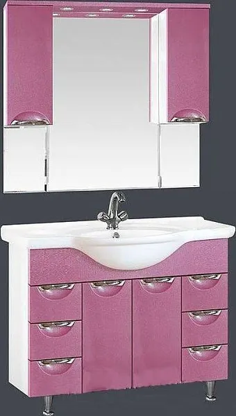 Зеркало-шкаф Misty Жасмин 105х100 П-Жас02105-122Св с подсветкой фото 6