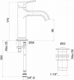 Смеситель Cezares Fusion FUSION-LSM1-01-W0 для раковины фото 2