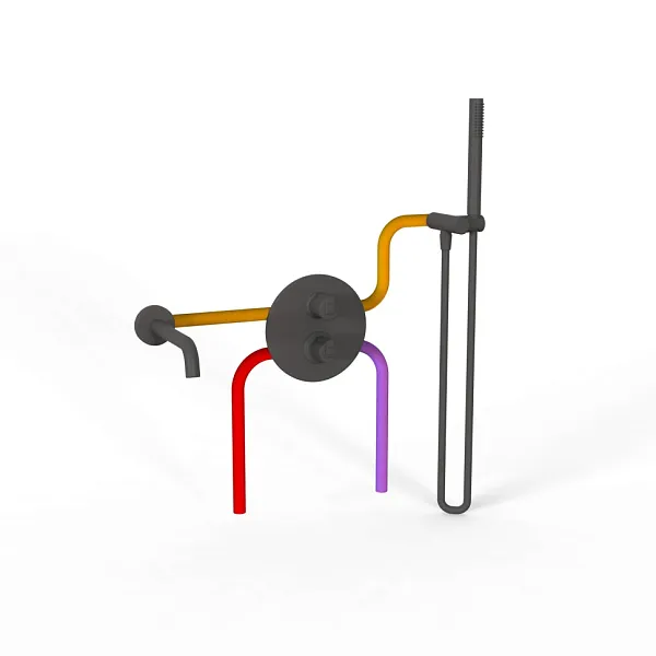 Душевой комплект PAINI Cox 78PZSET26911THBATH фото 2