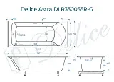 Ванна из искусственного камня Delice Astra DLR330055R-G фото 1