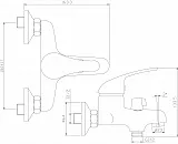 Смеситель Rossinka Y Y40-30 для ванны с душем фото 2