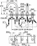 Смеситель Grohe Atrio New 19922DA3 на борт ванны фото 2