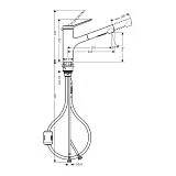 Смеситель Hansgrohe Zesis M36 74800800 для кухонной мойки фото 2