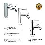 Смеситель для раковины PAINI Cox 78CR205O фото 3