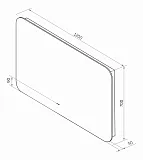 Зеркало Misty Адхил 120x70 АДХ-02-120/70-14 с подсветкой фото 5