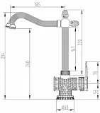 Смеситель ZorG Antic A 423 K-BR для кухонной мойки фото 2
